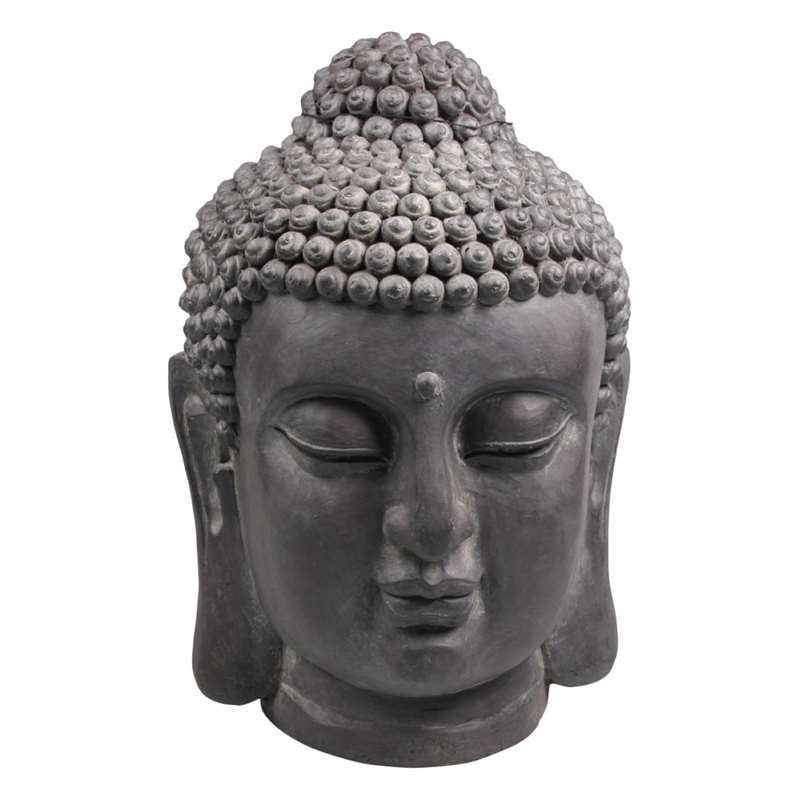 Medium or Large Ornamental Buddha Head Garden Sculpture